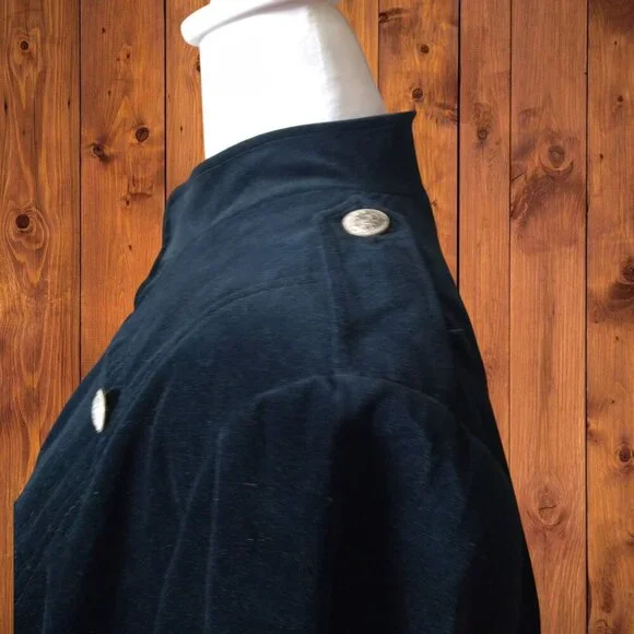 Marina Rinaldi Sport Black Long Sleeve Military Style Button Blazer Large - Picture 4 of 7